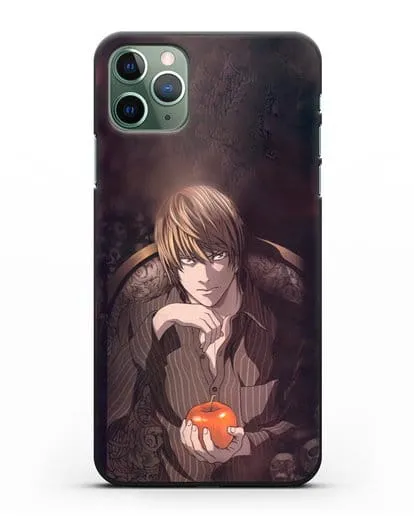 Чехол аниме Тетрадь смерти - Ягами Лайт силиконовый для iPhone 11 Pro Max