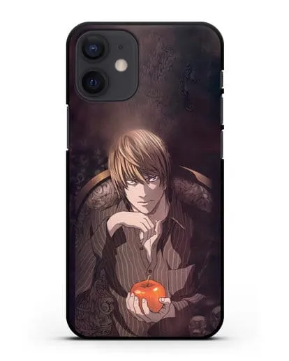 Чехол аниме Тетрадь смерти - Ягами Лайт силиконовый для iPhone 12 mini