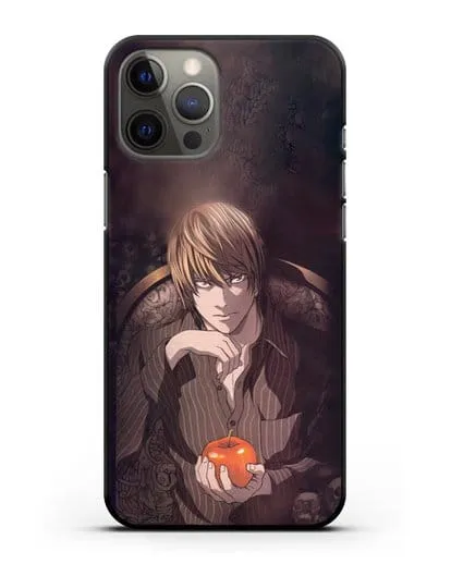 Чехол аниме Тетрадь смерти - Ягами Лайт силиконовый для iPhone 12 Pro Max