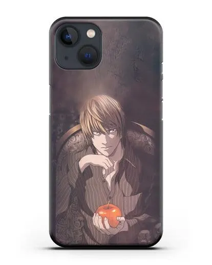 Чехол аниме Тетрадь смерти - Ягами Лайт силиконовый для iPhone 13 Mini