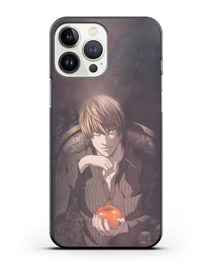 Чехол аниме Тетрадь смерти - Ягами Лайт силиконовый для iPhone 13 Pro Max