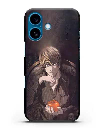 Чехол аниме Тетрадь смерти - Ягами Лайт силиконовый для iPhone 16