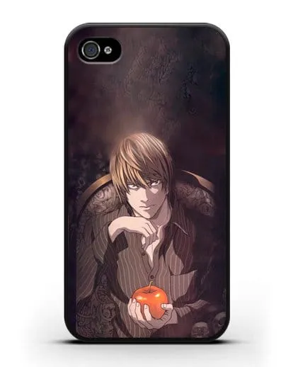 Чехол аниме Тетрадь смерти - Ягами Лайт силиконовый для iPhone 4/4s