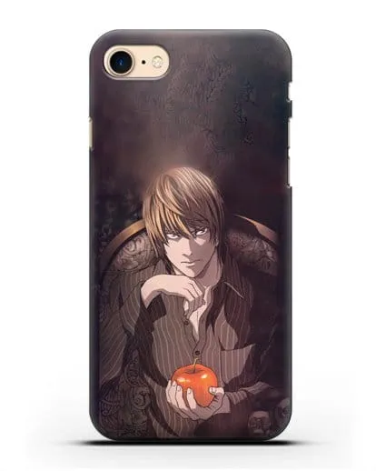 Чехол аниме Тетрадь смерти - Ягами Лайт силиконовый для iPhone 7