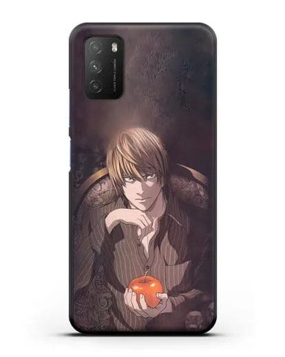 Чехол аниме Тетрадь смерти - Ягами Лайт силиконовый для Xiaomi Poco M3