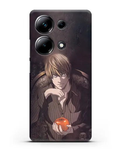 Чехол аниме Тетрадь смерти - Ягами Лайт силиконовый для Xiaomi Poco M6 Pro