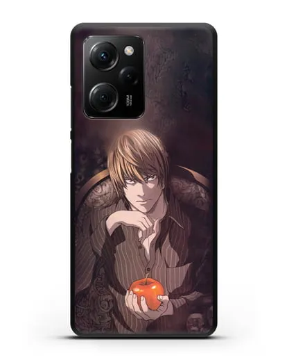 Чехол аниме Тетрадь смерти - Ягами Лайт силиконовый для Xiaomi Poco X5 Pro