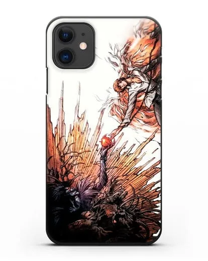 Чехол аниме Тетрадь смерти - Лайт и Бог смерти силиконовый для iPhone 11