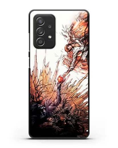 Чехол аниме Тетрадь смерти - Лайт и Бог смерти силиконовый для Samsung Galaxy A53