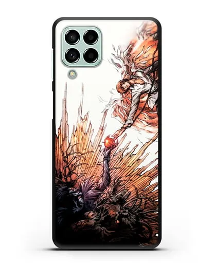 Чехол аниме Тетрадь смерти - Лайт и Бог смерти силиконовый для Samsung Galaxy M53 [SM-M536]