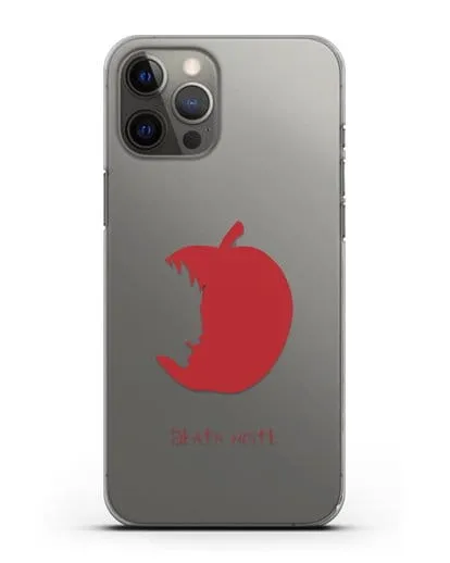 Чехол аниме Тетрадь смерти - Боги смерти едят только яблоки силиконовый для iPhone 12 Pro Max