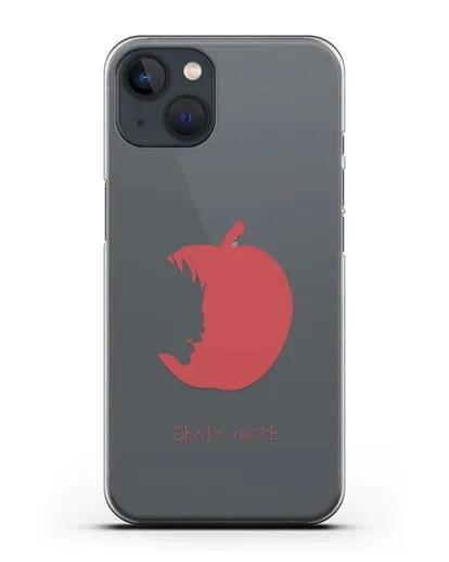 Чехол аниме Тетрадь смерти - Боги смерти едят только яблоки силиконовый для iPhone 13