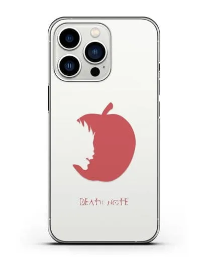 Чехол аниме Тетрадь смерти - Боги смерти едят только яблоки силиконовый для iPhone 13 Pro