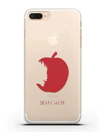 Чехол аниме Тетрадь смерти - Боги смерти едят только яблоки силиконовый для iPhone 7 Plus