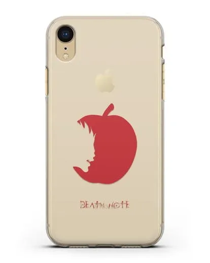 Чехол аниме Тетрадь смерти - Боги смерти едят только яблоки силиконовый для iPhone XR