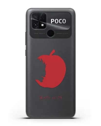 Чехол аниме Тетрадь смерти - Боги смерти едят только яблоки силиконовый для Xiaomi Poco C40