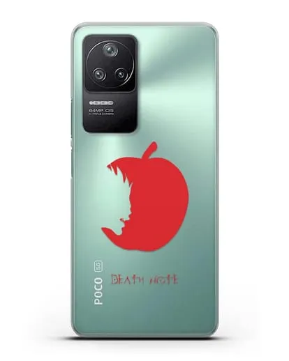 Чехол аниме Тетрадь смерти - Боги смерти едят только яблоки силиконовый для Xiaomi Poco F4