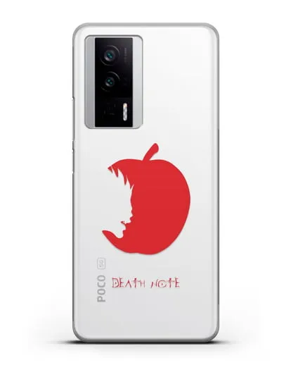 Чехол аниме Тетрадь смерти - Боги смерти едят только яблоки силиконовый для Xiaomi Poco F5 Pro
