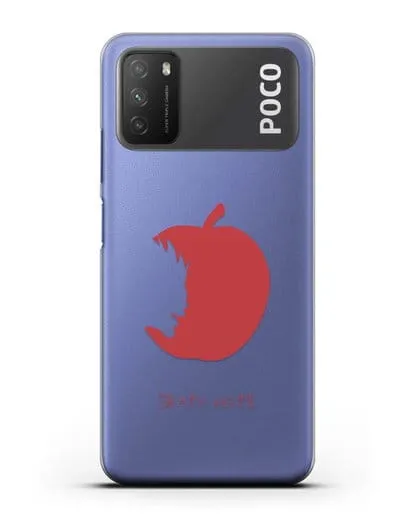 Чехол аниме Тетрадь смерти - Боги смерти едят только яблоки силиконовый для Xiaomi Poco M3