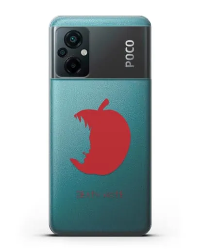 Чехол аниме Тетрадь смерти - Боги смерти едят только яблоки силиконовый для Xiaomi Poco M5