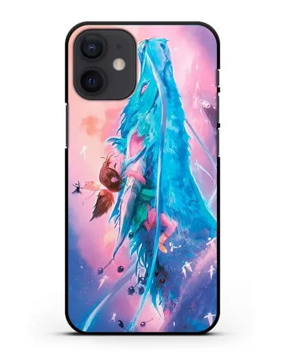 Чехол аниме Унесенные призраками - Тихиро и Хаку силиконовый для iPhone 12 mini