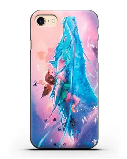 Чехол аниме Унесенные призраками - Тихиро и Хаку силиконовый для iPhone 8