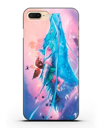 Чехол аниме Унесенные призраками - Тихиро и Хаку силиконовый для iPhone 8 Plus