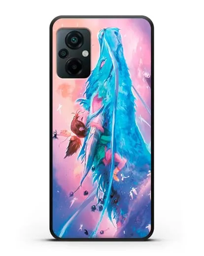 Чехол аниме Унесенные призраками - Тихиро и Хаку силиконовый для Xiaomi Poco M5