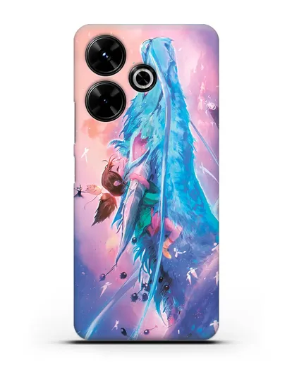 Чехол аниме Унесенные призраками - Тихиро и Хаку силиконовый для Xiaomi Poco M6