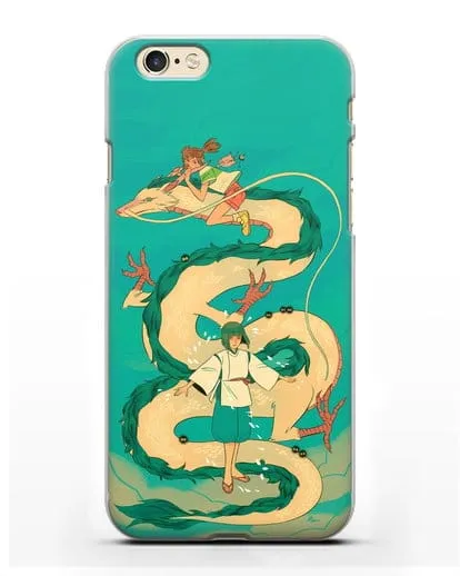 Чехол аниме Унесенные призраками - Тихиро обнимает Хаку силиконовый для iPhone 6