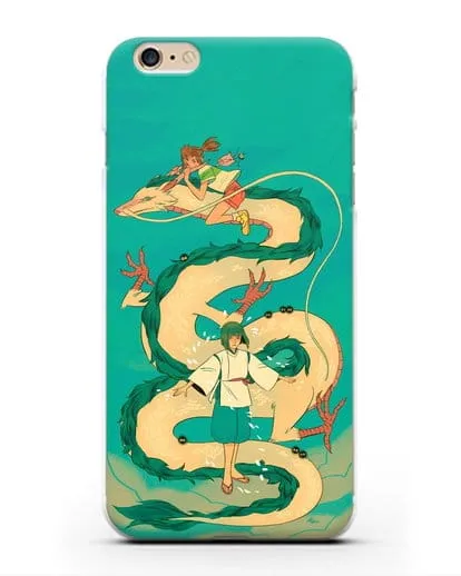 Чехол аниме Унесенные призраками - Тихиро обнимает Хаку силиконовый для iPhone 6 Plus