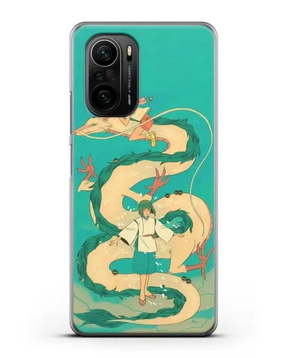 Чехол аниме Унесенные призраками - Тихиро обнимает Хаку силиконовый для Xiaomi Poco F3