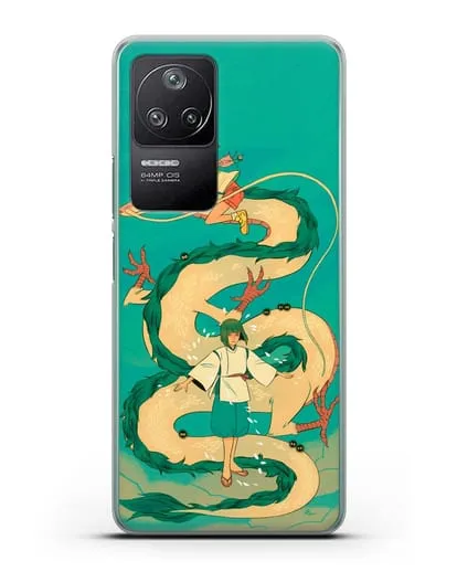 Чехол аниме Унесенные призраками - Тихиро обнимает Хаку силиконовый для Xiaomi Poco F4