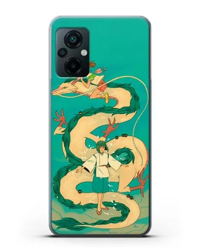 Чехол аниме Унесенные призраками - Тихиро обнимает Хаку силиконовый для Xiaomi Poco M5