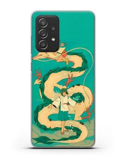 Чехол аниме Унесенные призраками - Тихиро обнимает Хаку силиконовый для Samsung Galaxy A53