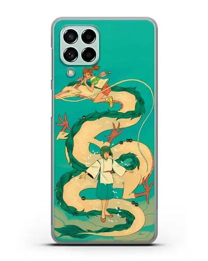 Чехол аниме Унесенные призраками - Тихиро обнимает Хаку силиконовый для Samsung Galaxy M53 [SM-M536]