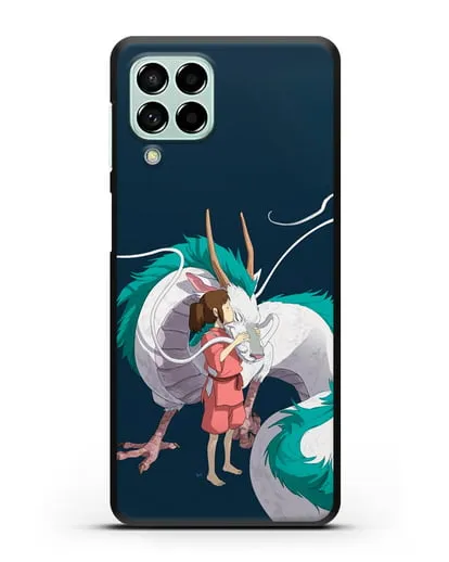 Чехол аниме Унесенные призраками - Тихиро и Хаку в полёте силиконовый для Samsung Galaxy M53 [SM-M536]