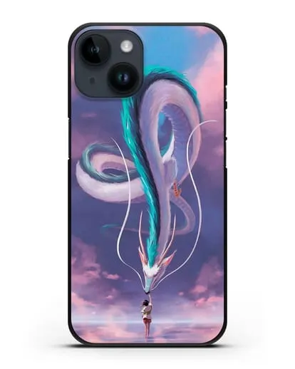 Чехол аниме Унесенные призраками - Превращение Хаку силиконовый для iPhone 14