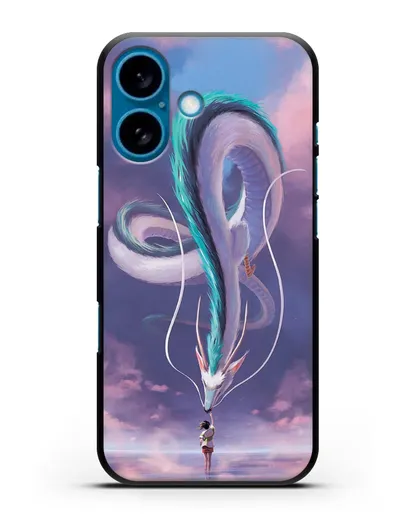 Чехол аниме Унесенные призраками - Превращение Хаку силиконовый для iPhone 16