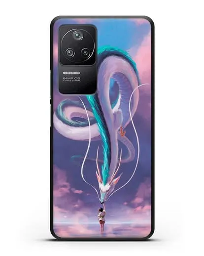 Чехол аниме Унесенные призраками - Превращение Хаку силиконовый для Xiaomi Poco F4