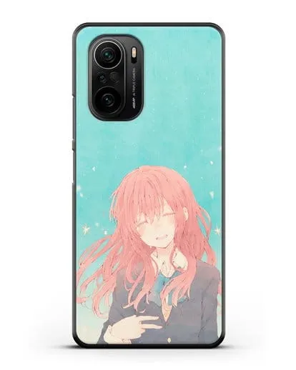 Чехол аниме Форма голоса - Сёко силиконовый для Xiaomi Poco F3