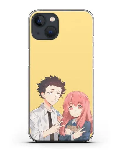 Чехол аниме Форма голоса - Шоя и Сёко друзья силиконовый для iPhone 13