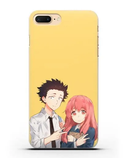 Чехол аниме Форма голоса - Шоя и Сёко друзья силиконовый для iPhone 7 Plus