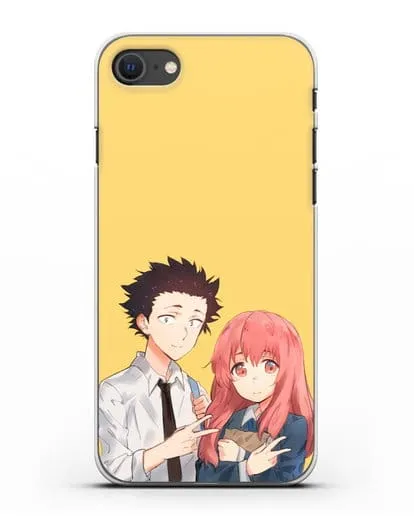Чехол аниме Форма голоса - Шоя и Сёко друзья силиконовый для iPhone SE 2020