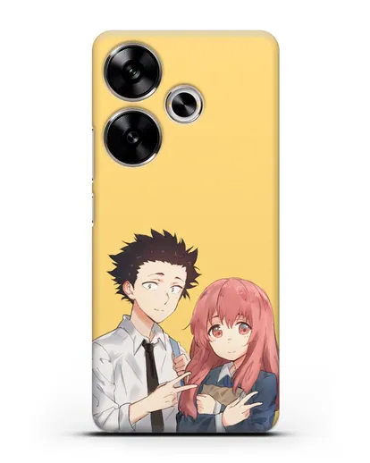 Чехол аниме Форма голоса - Шоя и Сёко друзья силиконовый для Xiaomi Poco F6