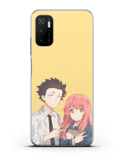 Чехол аниме Форма голоса - Шоя и Сёко друзья силиконовый для Xiaomi Poco M3 Pro