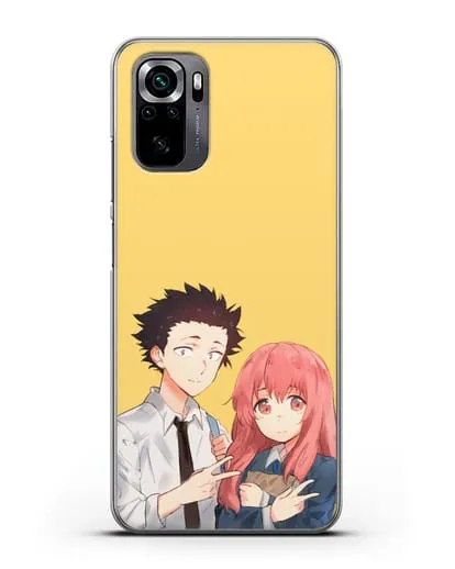 Чехол аниме Форма голоса - Шоя и Сёко друзья силиконовый для Xiaomi Poco M5s
