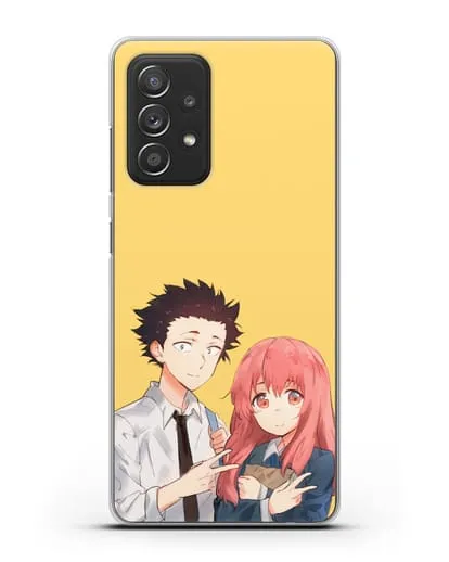 Чехол аниме Форма голоса - Шоя и Сёко друзья силиконовый для Samsung Galaxy A53