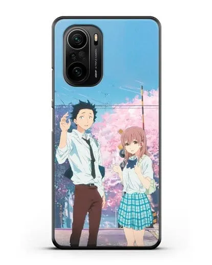 Чехол аниме Форма голоса - Шоя и Сёко школьники силиконовый для Xiaomi Poco F3