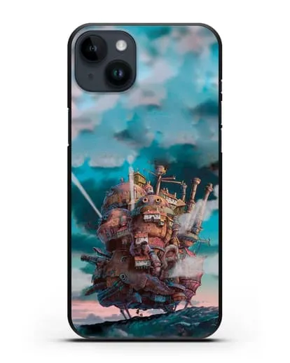 Чехол аниме Ходячий замок - Замок силиконовый для iPhone 14 Plus